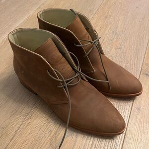 Elegant Brown Leather Ankle Boots